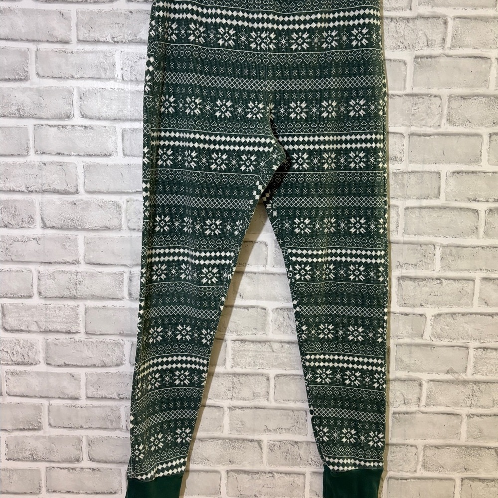 4/$20 La Vie En Rose winter Festive Green pyjama lounge pants